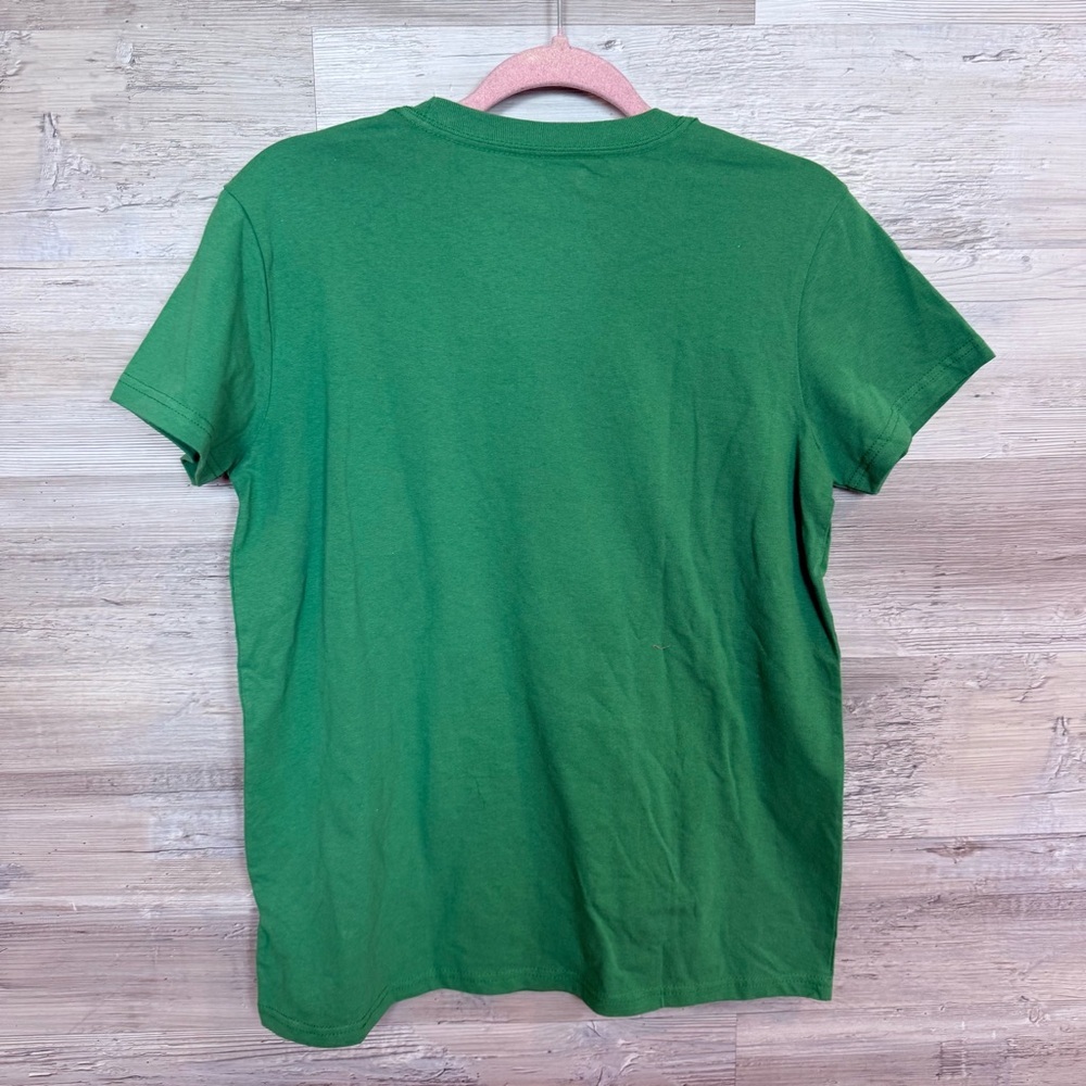 Disney Store Tinker Bell "Merry & Bright" Green Christmas Graphic Tee - Medium - Picture 3 of 7